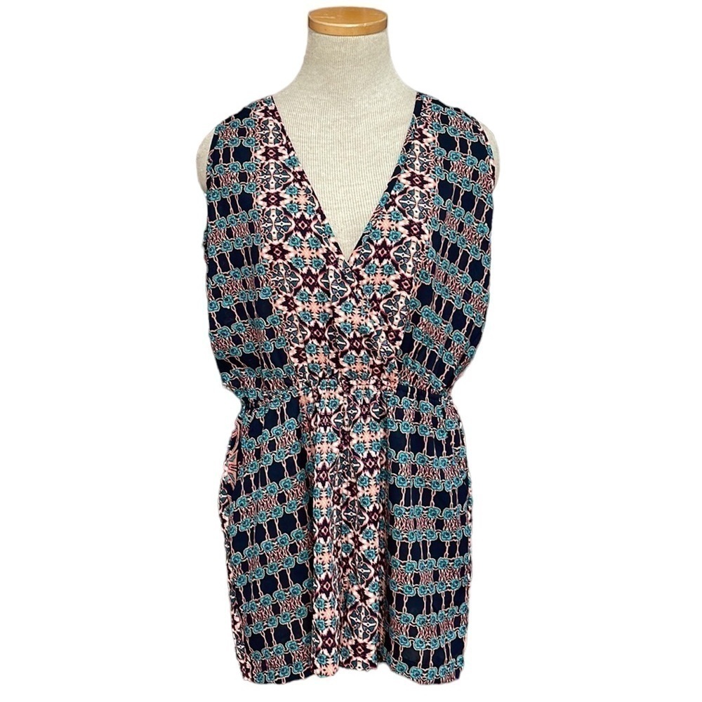 Raga Bohemian Romper Blue Red Size Large L